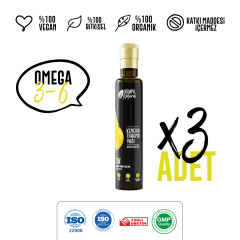 Hempa Natural Kenevir Tohumu Yağı 250ml x 3 (750 ml)